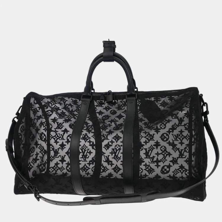 Pre Owned Louis Vuitton Monogram Keepall Bandouliere 50 Handbag