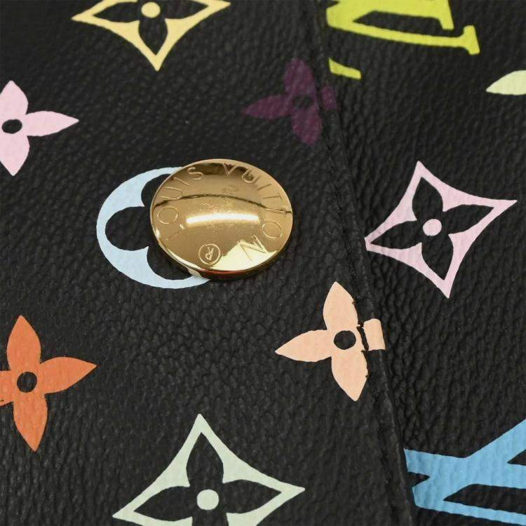 Pre Owned Louis Vuitton Black Monogram Multicolor Rift Shoulder Bag