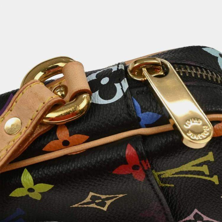 Pre Owned Louis Vuitton Black Monogram Multicolor Rift Shoulder Bag
