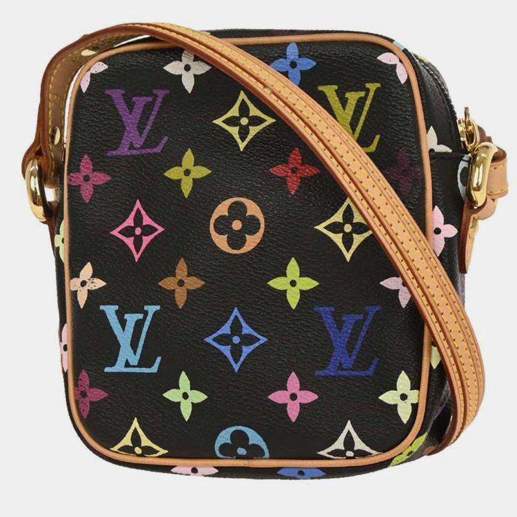 Pre Owned Louis Vuitton Black Monogram Multicolor Rift Shoulder Bag
