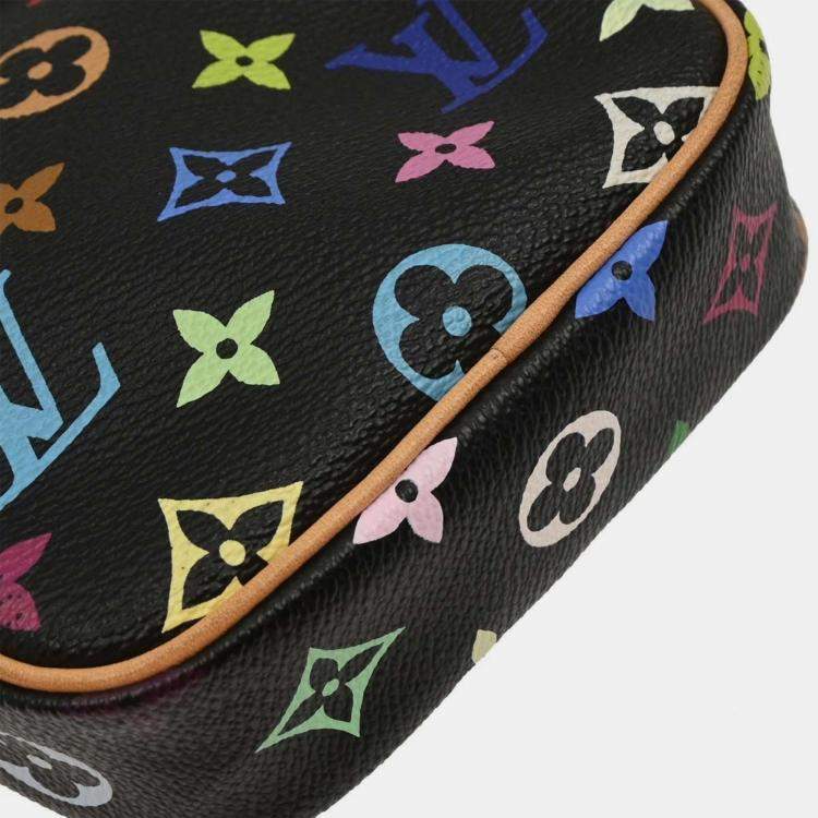Pre Owned Louis Vuitton Black Monogram Multicolor Rift Shoulder Bag