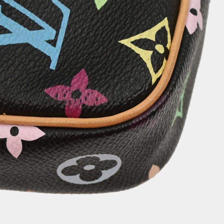 Pre Owned Louis Vuitton Black Monogram Multicolor Rift Shoulder Bag