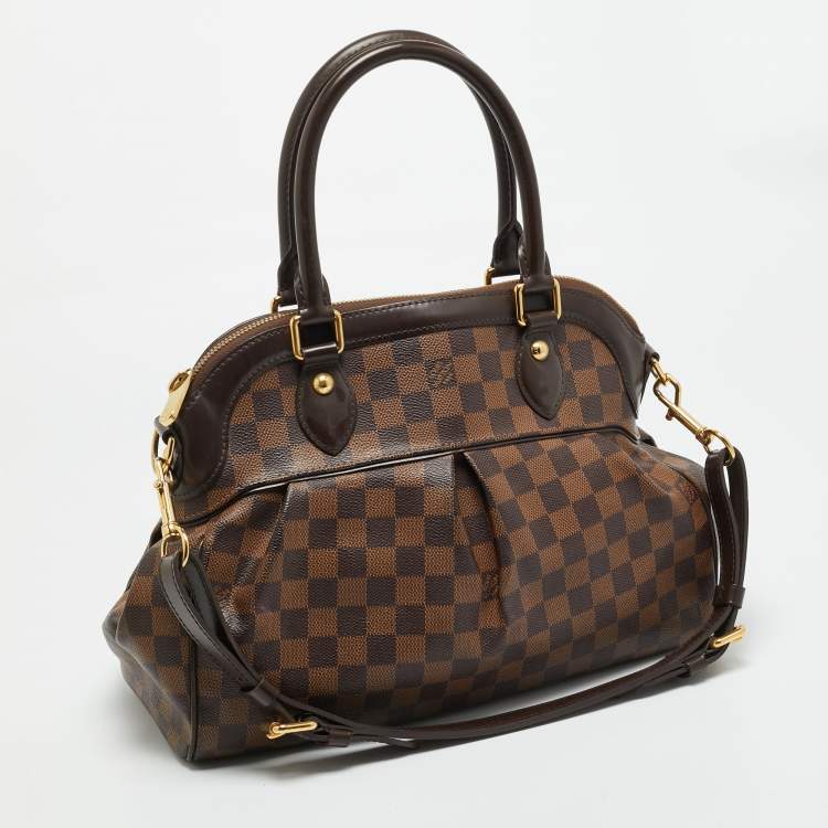 Pre Owned Louis Vuitton Damier Ebene Canvas Trevi PM Bag