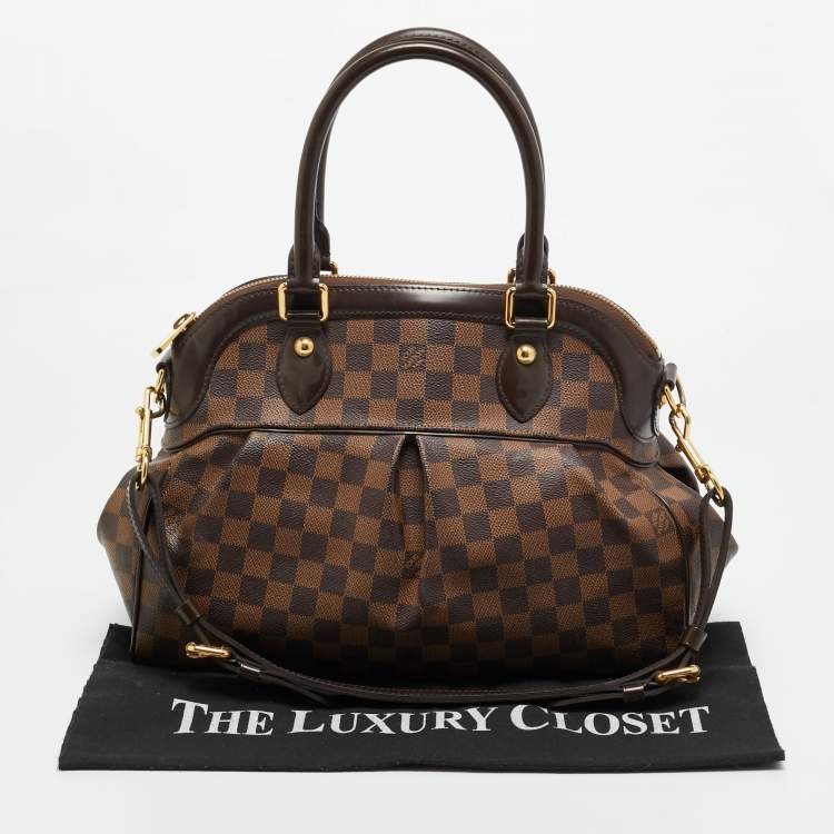 Pre Owned Louis Vuitton Damier Ebene Canvas Trevi PM Bag