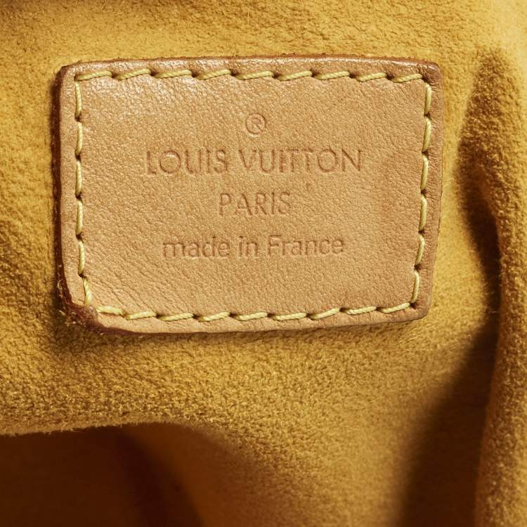 Pre Owned Louis Vuitton Baggy GM Blue Monogram Denim Bag
