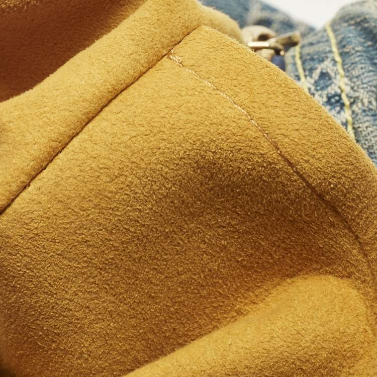 Pre Owned Louis Vuitton Baggy GM Blue Monogram Denim Bag