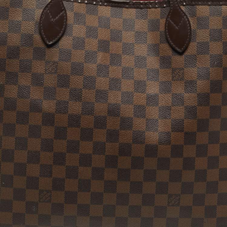 Pre Owned Louis Vuitton Damier Ebene Canvas Neverfull GM Bag