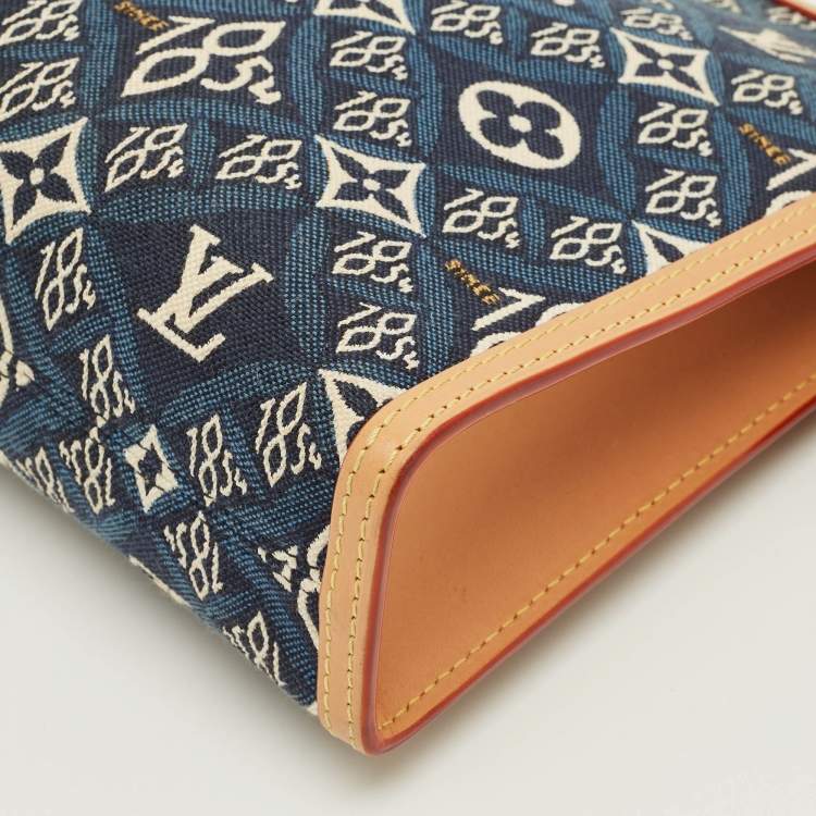 Pre Owned Louis Vuitton Toiletry Blue Since 1854 Canvas Pouch