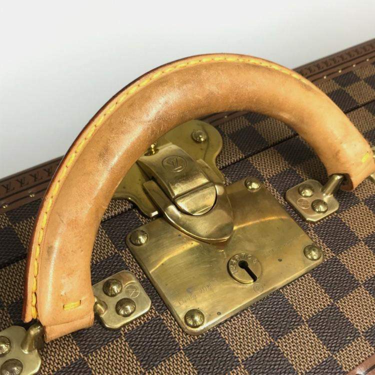 Pre Owned Louis Vuitton Damier Visten 55 Bag Sp Order Trunk Canvas Brown