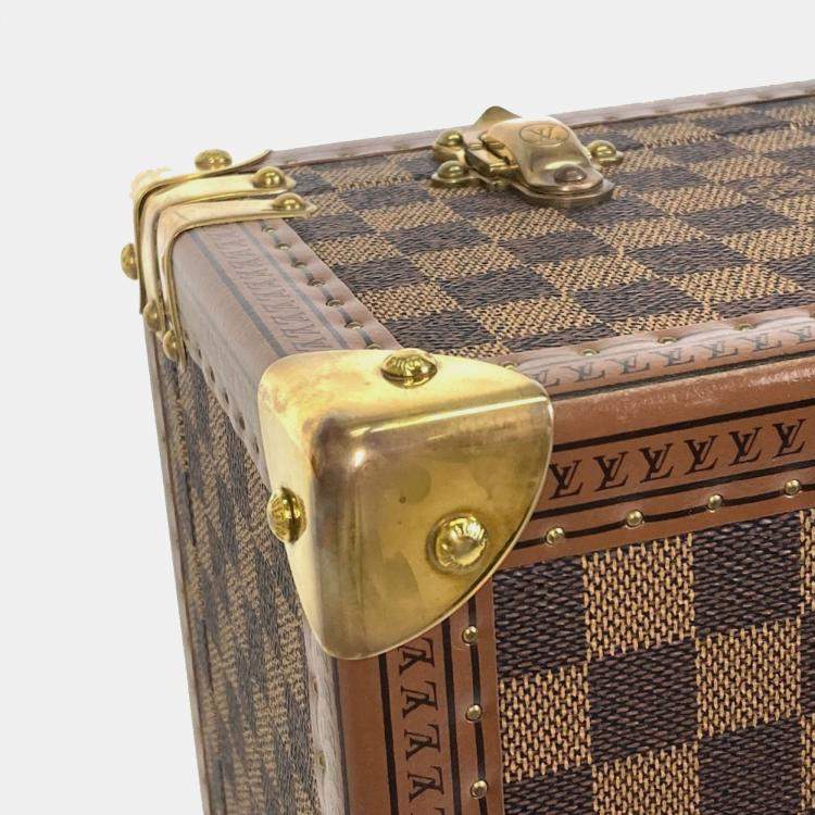 Pre Owned Louis Vuitton Damier Visten 55 Bag Sp Order Trunk Canvas Brown