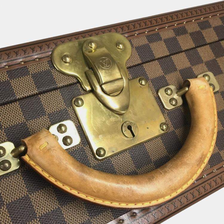 Pre Owned Louis Vuitton Damier Visten 55 Bag Sp Order Trunk Canvas Brown