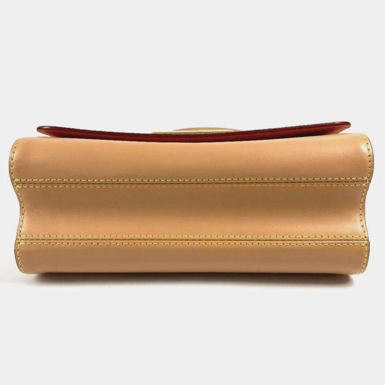 Pre Owned Louis Vuitton Monogram Cat Sack Twist Mm Chain Bag With Double Shoulder In Canvas Multicolor and White