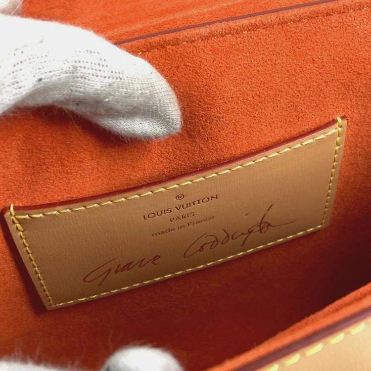 Pre Owned Louis Vuitton Monogram Cat Sack Twist Mm Chain Bag With Double Shoulder In Canvas Multicolor and White