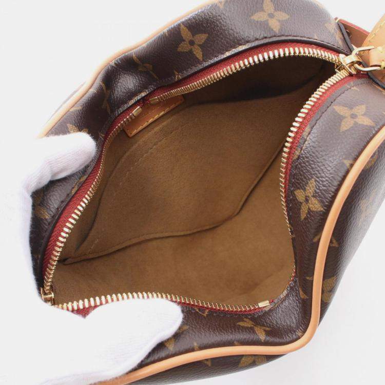 Pre Owned Louis Vuitton Sac Cool Shoulder Bag Coated Canvas Leather Monogram Brown