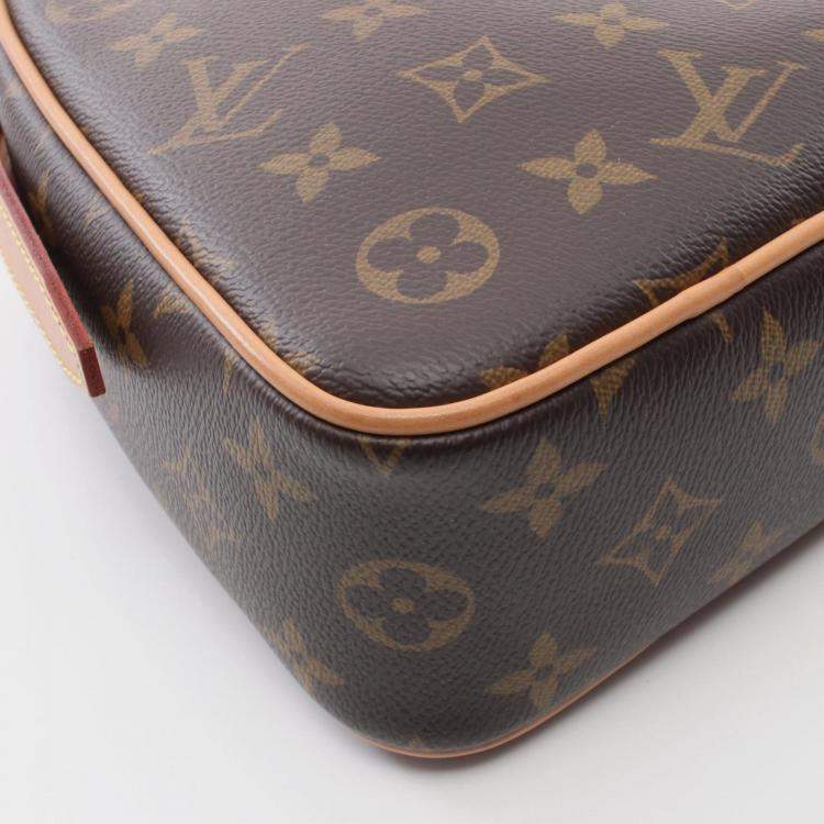 Pre Owned Louis Vuitton Sac Cool Shoulder Bag Coated Canvas Leather Monogram Brown
