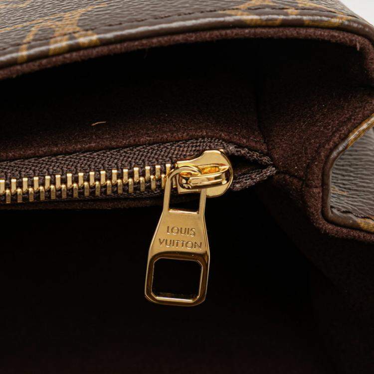 Pre Owned Louis Vuitton Monogram Metis Mm Pochette Shoulder 2-Way Brown Leather