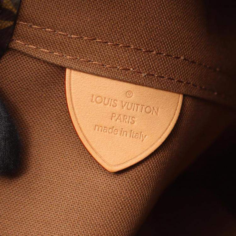 Pre Owned Louis Vuitton Atlantis Gm Handbag Coated Canvas And Leather Monogram Brown