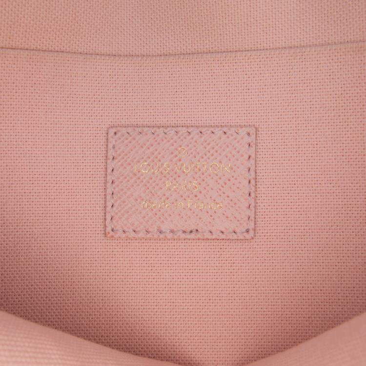 مملوكة مسبقًا Louis Vuitton White Damier Azur Pochette Felicie