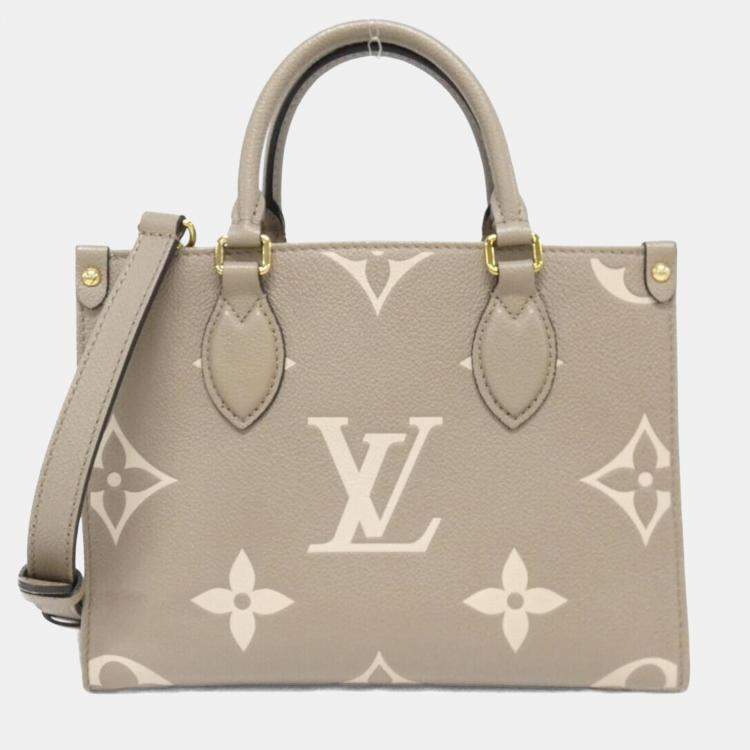 Pre Owned Louis Vuitton Two-Tone Monogram Empreinte On-The-Go Pm Handbag