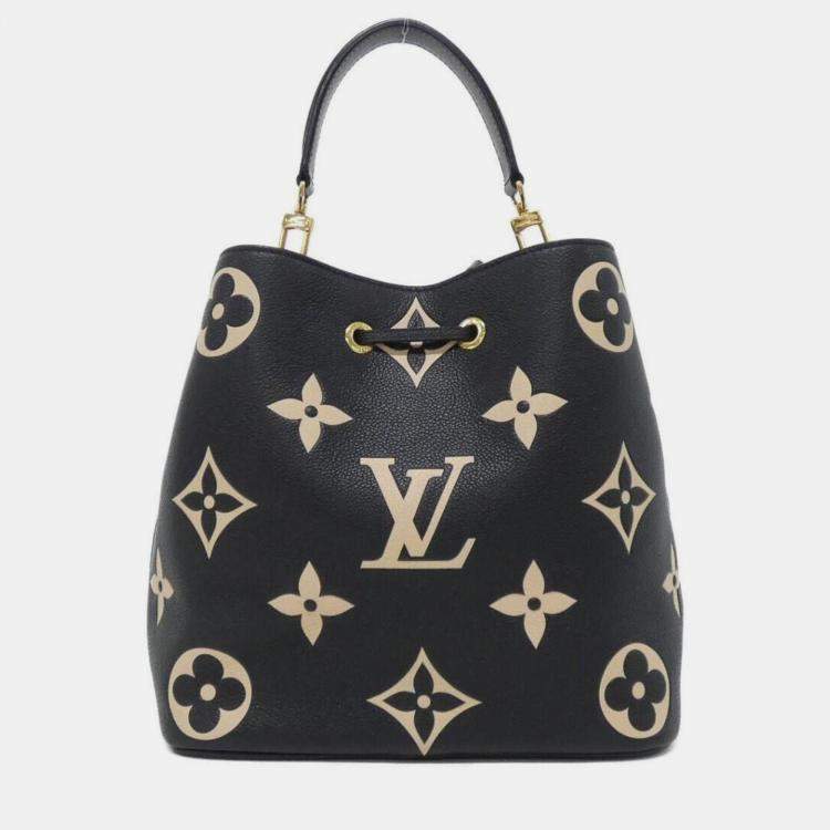 Pre Owned Louis Vuitton Two-Tone Monogram Empreinte Neo Noe Mm Shoulder Bag