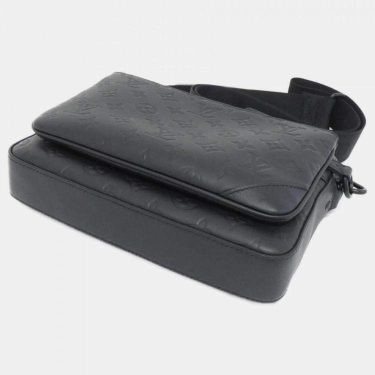 Pre Owned Louis Vuitton Monogram Shadow Trio Messenger Shoulder Bag