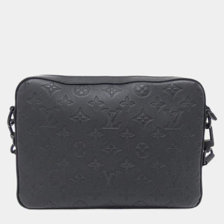 Pre Owned Louis Vuitton Monogram Shadow Trio Messenger Shoulder Bag