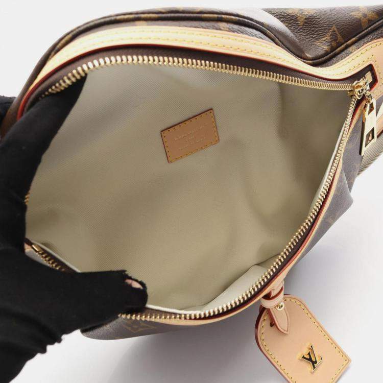 Pre Owned Louis Vuitton High-Rise Waist Bag Body Coated Canvas And Leather Monogram Brown