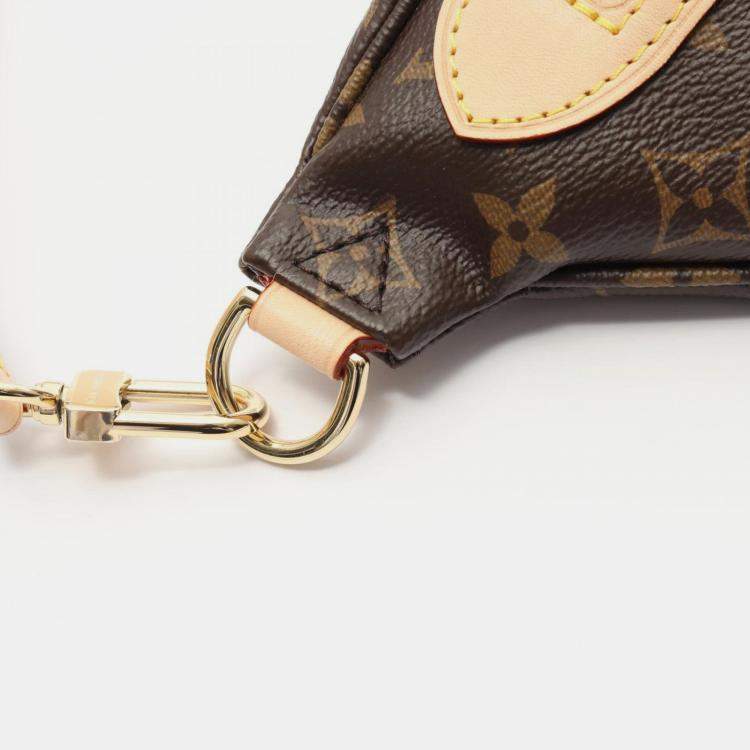 Pre Owned Louis Vuitton High-Rise Waist Bag Body Coated Canvas And Leather Monogram Brown
