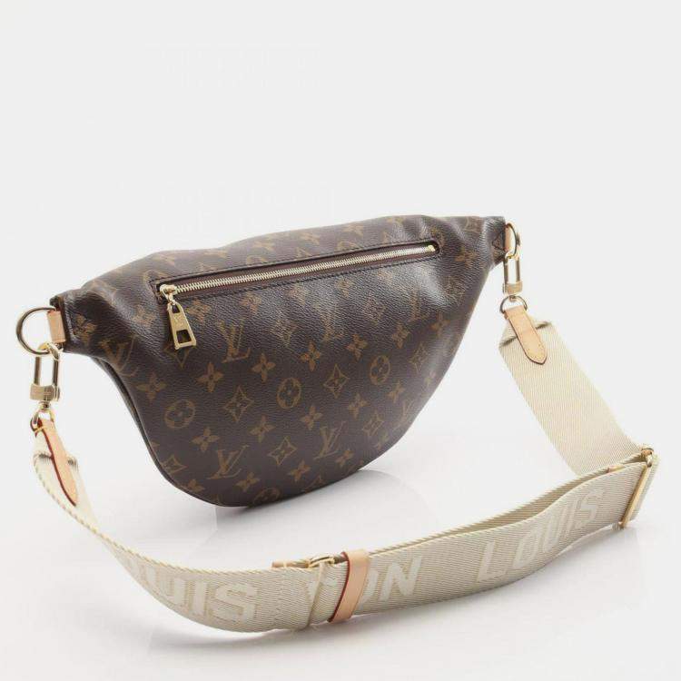 Pre Owned Louis Vuitton High-Rise Waist Bag Body Coated Canvas And Leather Monogram Brown