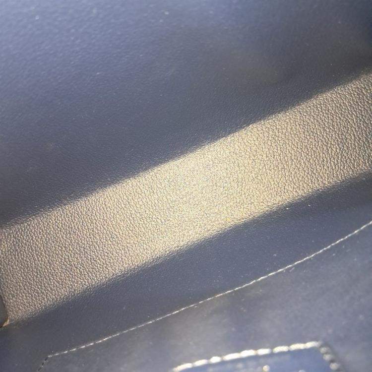 Pre Owned Louis Vuitton Blue Leather Epi Pochette Toilette 26