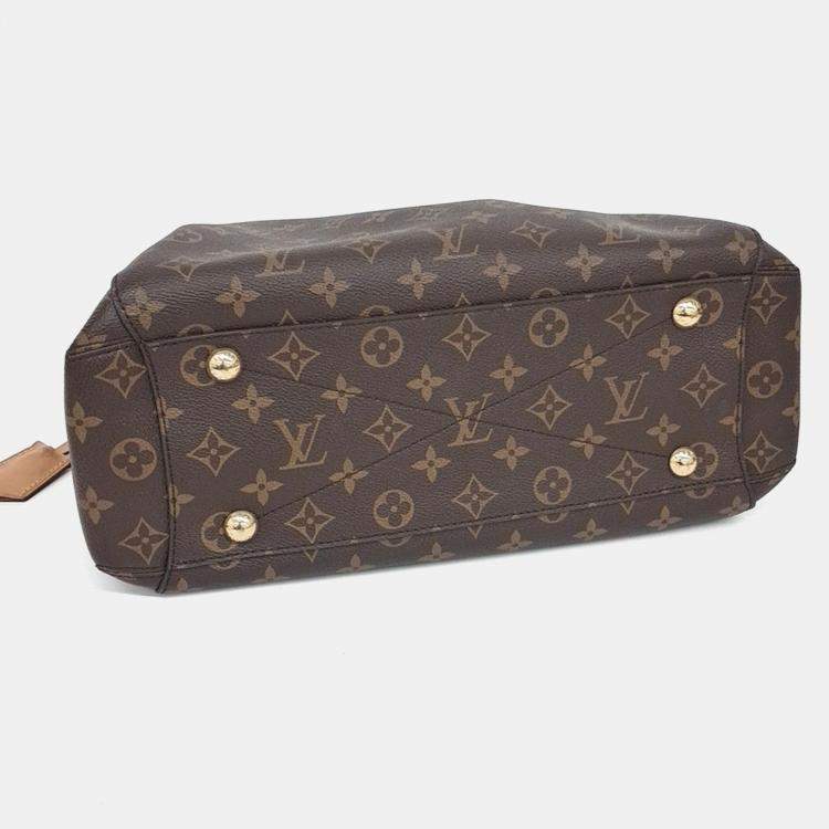 Pre Owned Louis Vuitton Brown Coated Canvas Monogram Montaigne MM