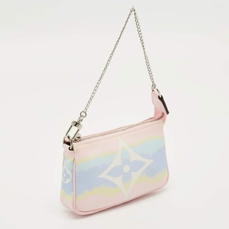 Pre Owned Louis Vuitton Escale Mini Pastel Monogram Canvas Canvas Pochette Accessoires