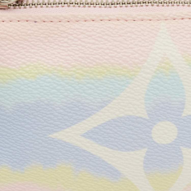 Pre Owned Louis Vuitton Escale Mini Pastel Monogram Canvas Canvas Pochette Accessoires