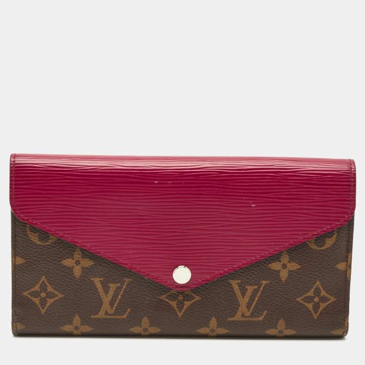 مملوكة مسبقًا Louis Vuitton Marie-Lou Fuchsia Monogram Canvas and Epi Leather Wallet
