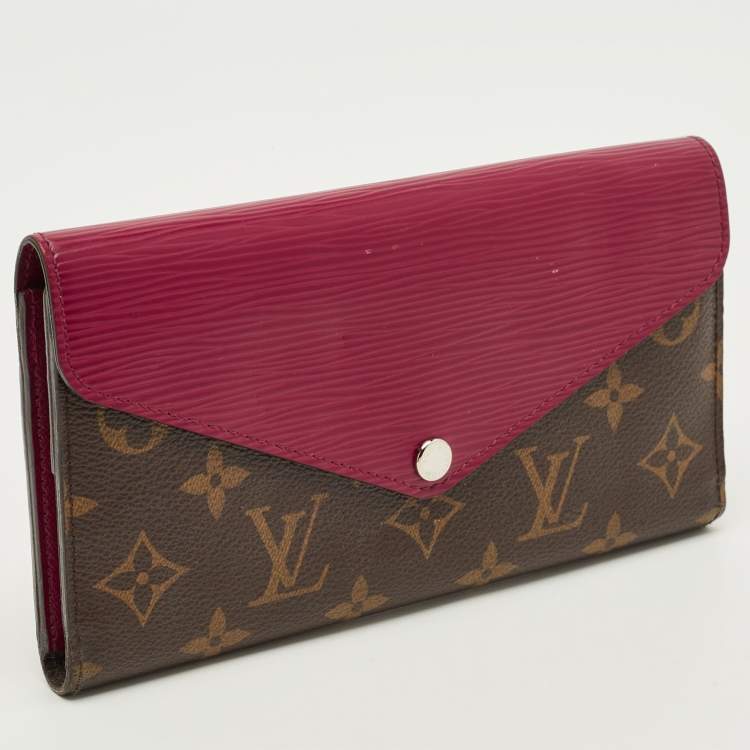 مملوكة مسبقًا Louis Vuitton Marie-Lou Fuchsia Monogram Canvas and Epi Leather Wallet