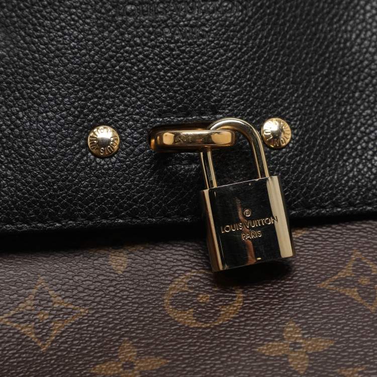 Pre Owned Louis Vuitton Venus Black Monogram Canvas and Leather Bag