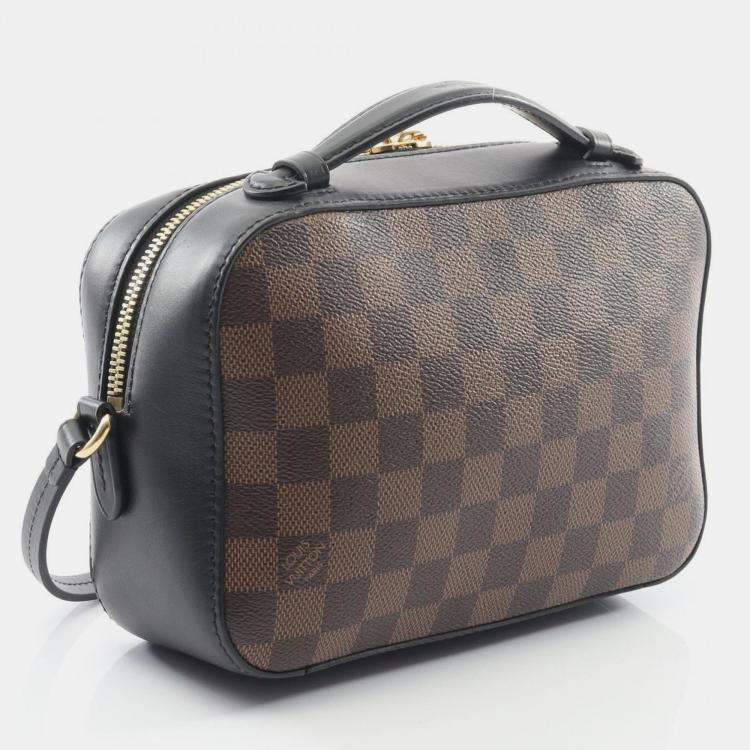 Pre Owned Louis Vuitton Santa Monica Damier Ebene Canvas Crossbody Bag