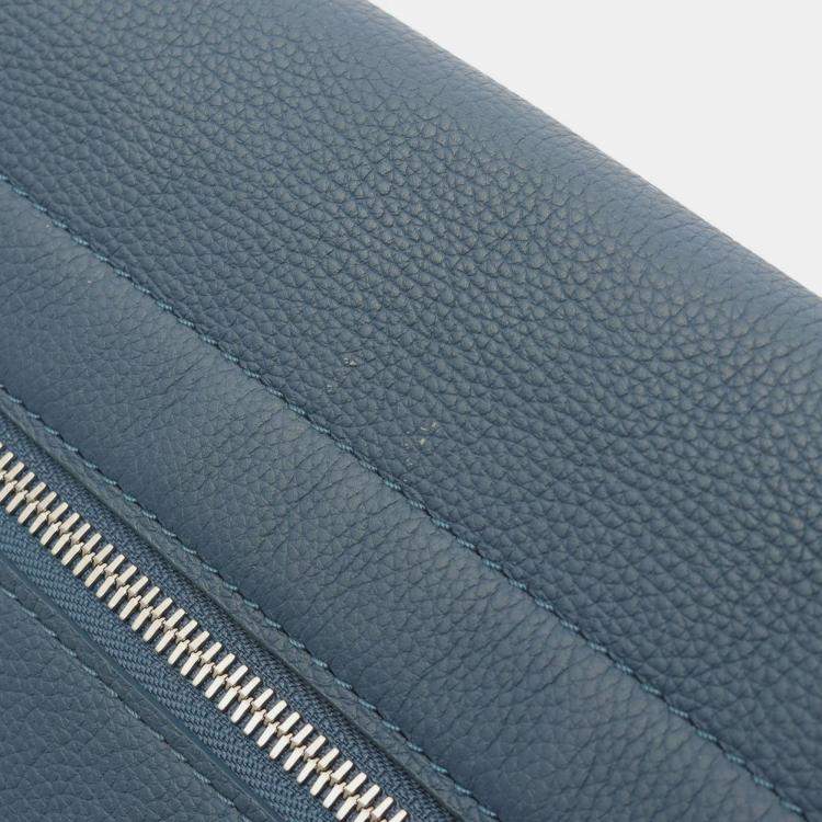 Pre Owned Louis Vuitton Aerogram Takeoff Green Tone Leather Shoulder Bag