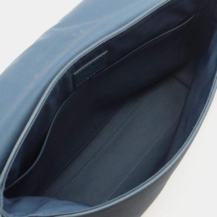 Pre Owned Louis Vuitton Aerogram Takeoff Green Tone Leather Shoulder Bag