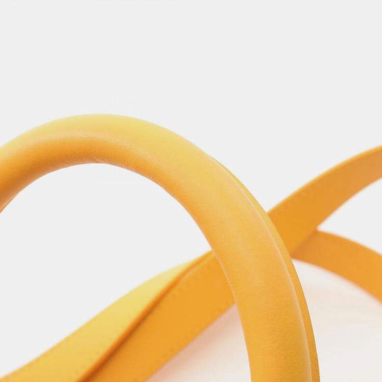 Pre Owned Louis Vuitton  Sac Plat  24H Yellow Canvas Tote Bag