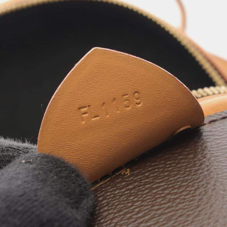 Pre Owned Louis Vuitton Cannes Brown Coated Canvas, Leather Top Handle Bag