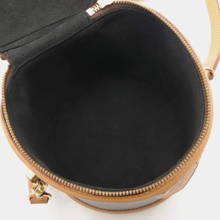 Pre Owned Louis Vuitton Cannes Brown Coated Canvas, Leather Top Handle Bag