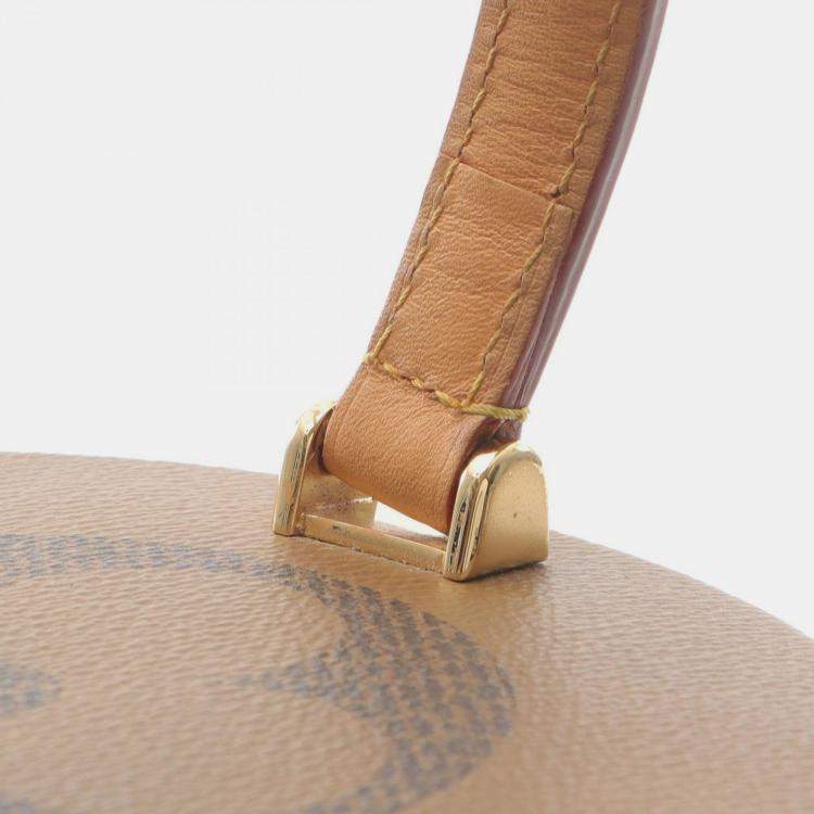 Pre Owned Louis Vuitton Cannes Brown Coated Canvas, Leather Top Handle Bag