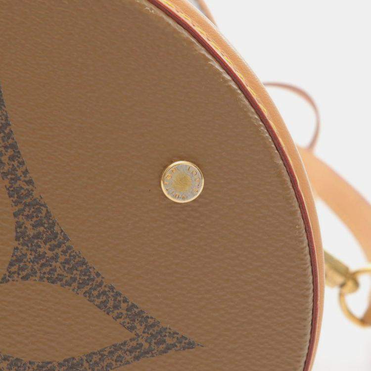 Pre Owned Louis Vuitton Cannes Brown Coated Canvas, Leather Top Handle Bag