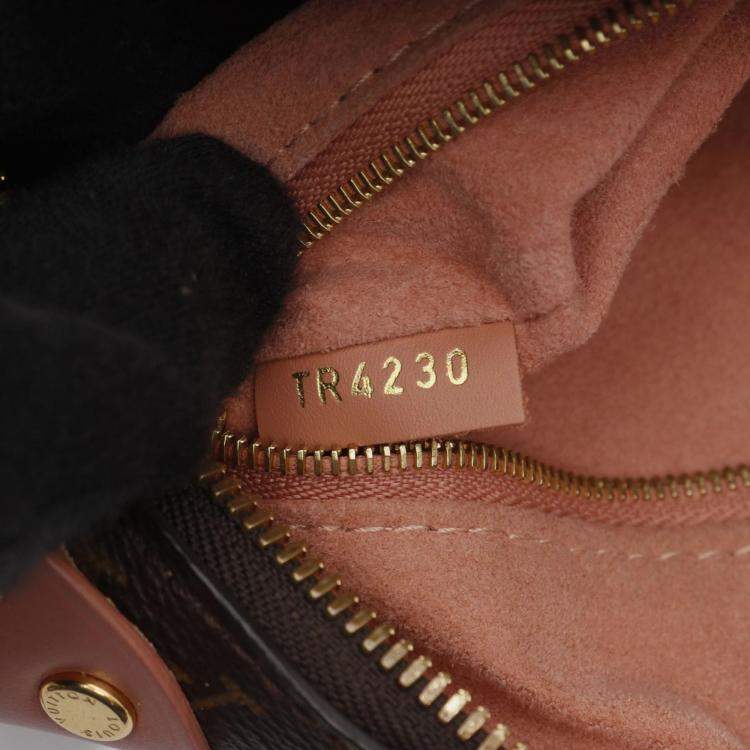 Pre Owned Louis Vuitton Petit Malle Souple Chain Monogram Canvas Shoulder Bag