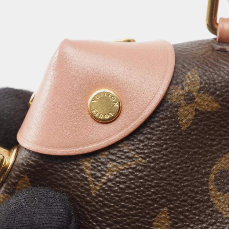 Pre Owned Louis Vuitton Petit Malle Souple Chain Monogram Canvas Shoulder Bag
