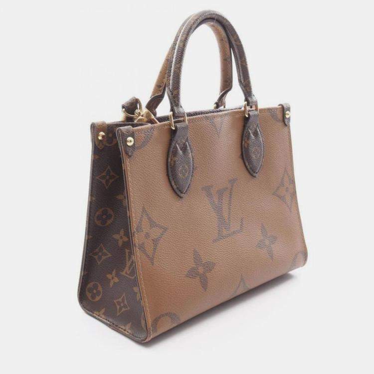 Pre Owned Louis Vuitton OnTheGo PM Monogram Giant Reverse Canvas Handbag