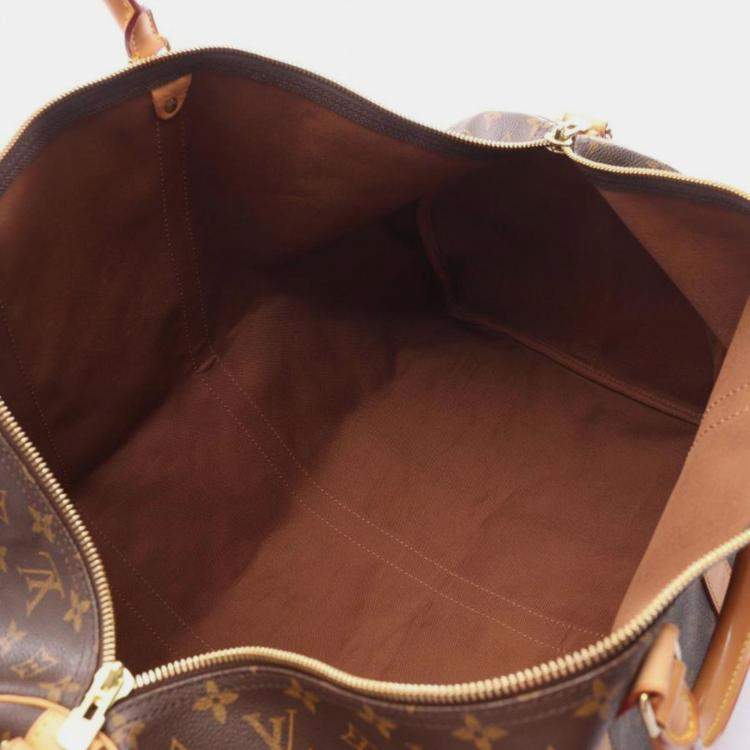 مملوكة مسبقًا Louis Vuitton Keepall Bandouliere 60 Monogram Canvas Boston Bag