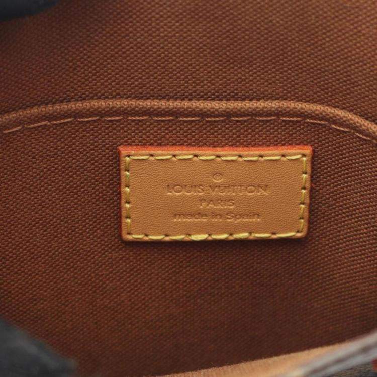 Pre Owned Louis Vuitton Petite Sac Plat Monogram Canvas Shoulder Bag