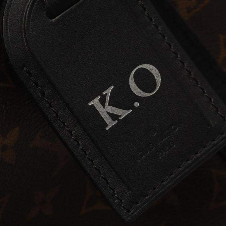 Pre Owned Louis Vuitton Keepall Bandouliere 45 Monogram Macassar Canvas Boston Bag